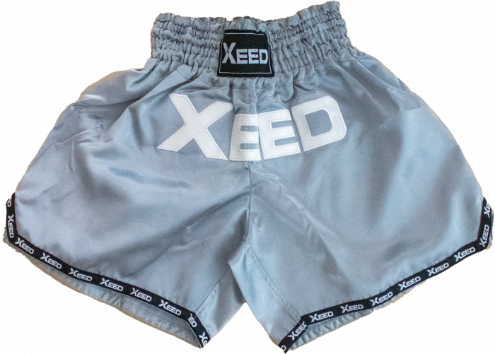 Sportyfied - Lkb Kickboxing Shorts - Grey & bianco